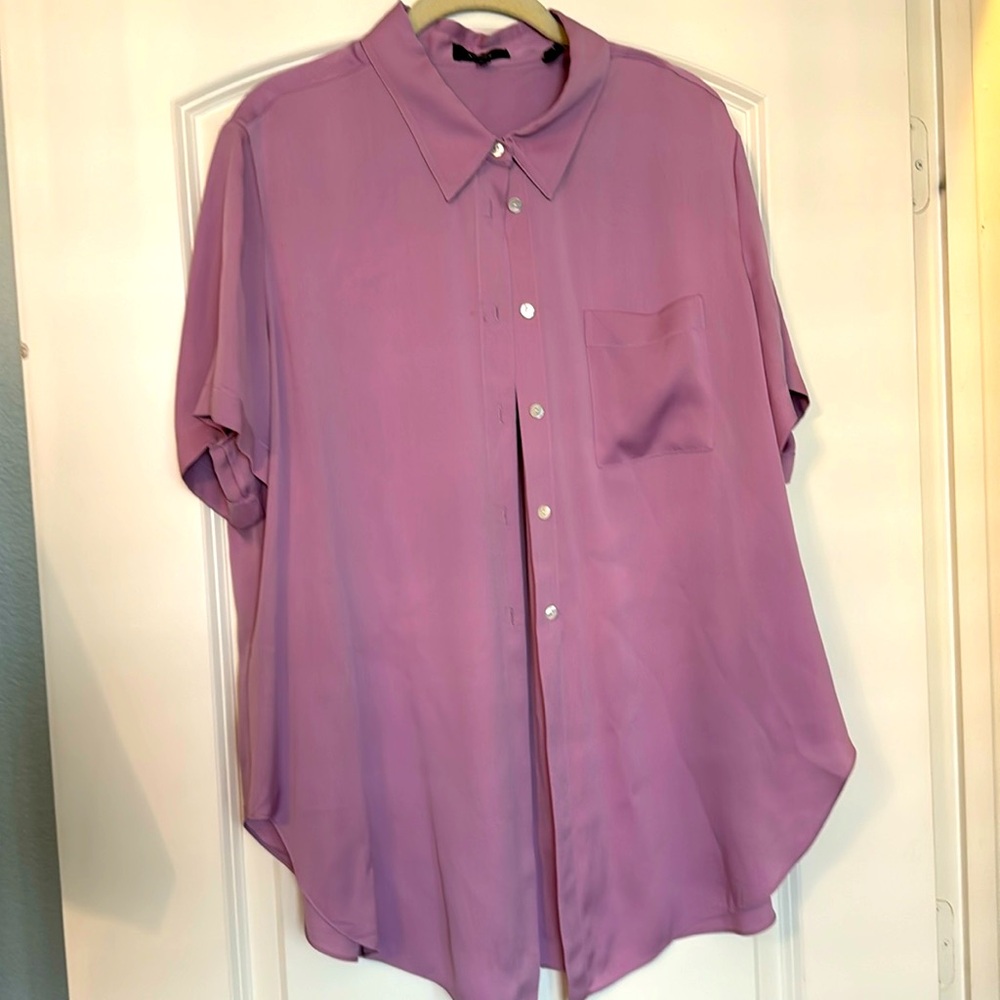Theory XL silk blouse